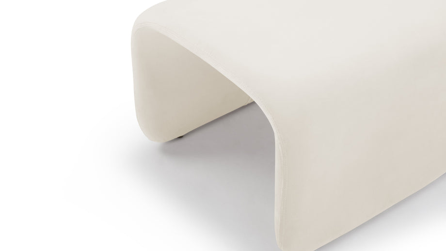 EtceteraEtcetera - Etcetera Ottoman, Champagne Velvet