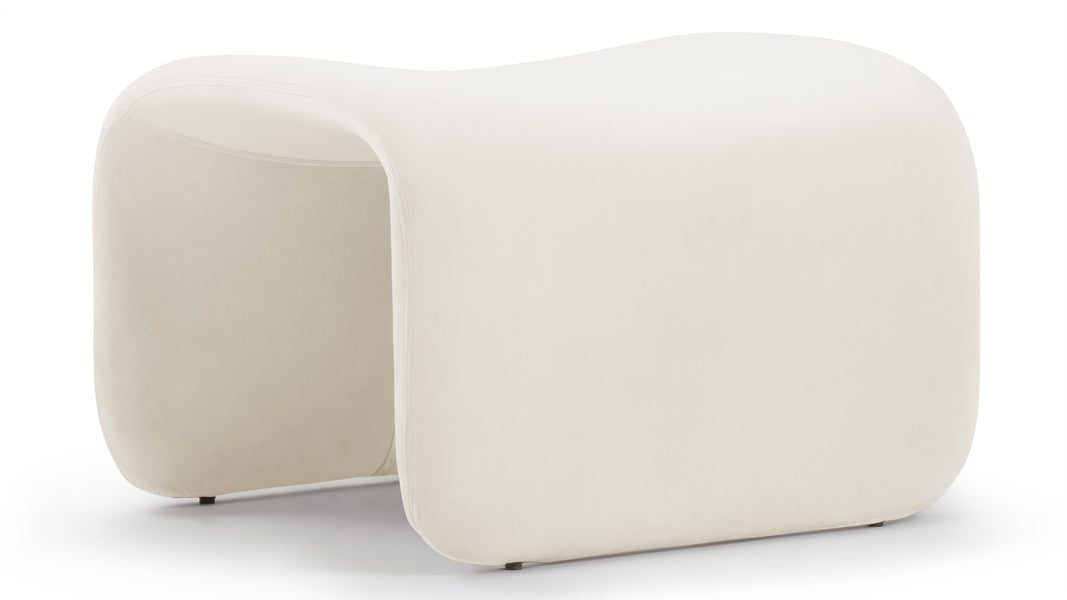 EtceteraEtcetera - Etcetera Ottoman, Champagne Velvet