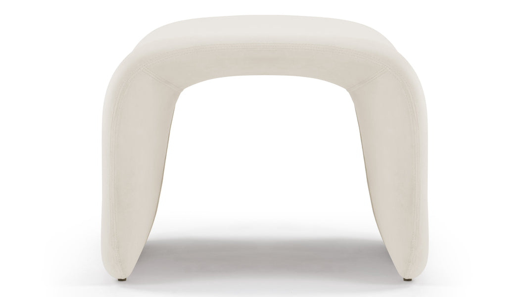 EtceteraEtcetera - Etcetera Ottoman, Champagne Velvet