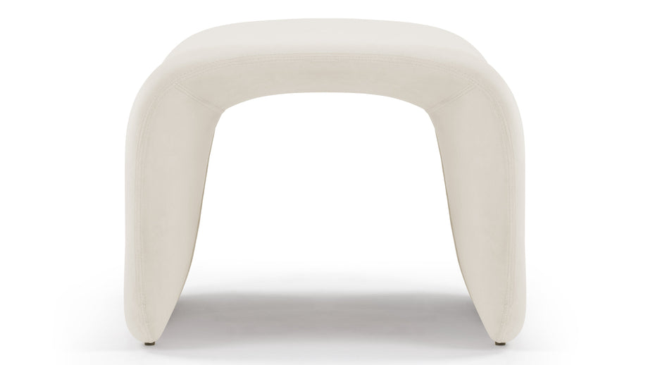EtceteraEtcetera - Etcetera Ottoman, Champagne Velvet