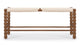Emerson - Emerson - Emerson Bobbin Bench, Natural Cord and Walnut - Image 1
