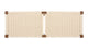 Emerson - Emerson - Emerson Bobbin Bench, Natural Cord and Walnut - Image 4