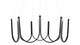 Lagom - Lagom - Lagom Chandelier, Black - Image 1