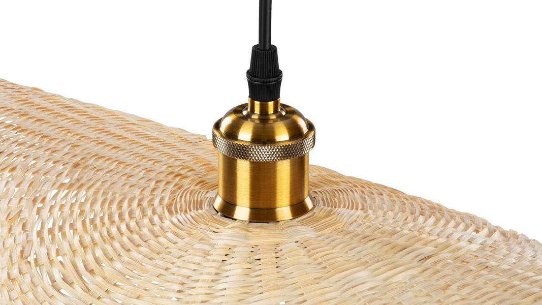 OskuOsku - Osku Ceiling Light, Large, Natural Rattan