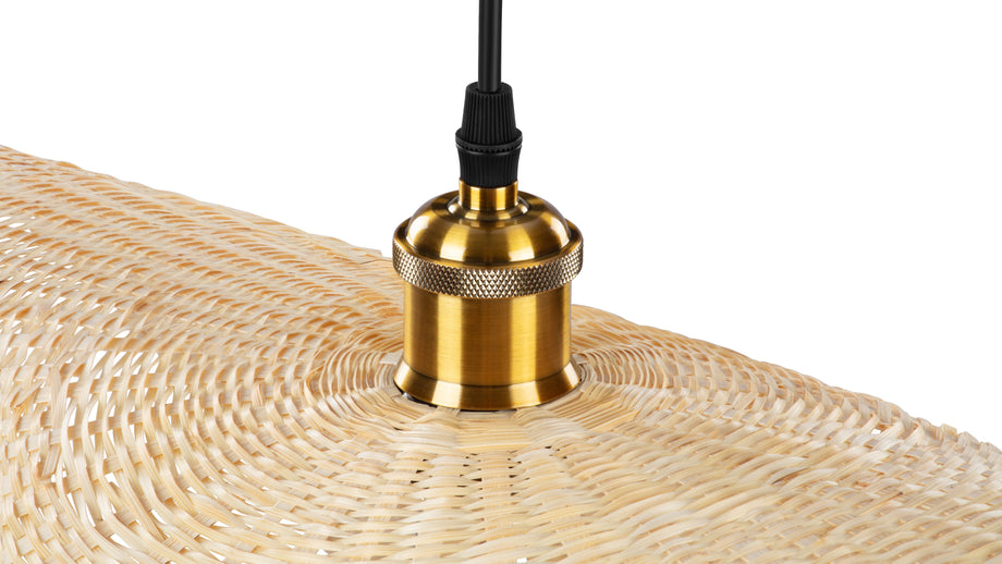 OskuOsku - Osku Ceiling Light, Large, Natural Rattan