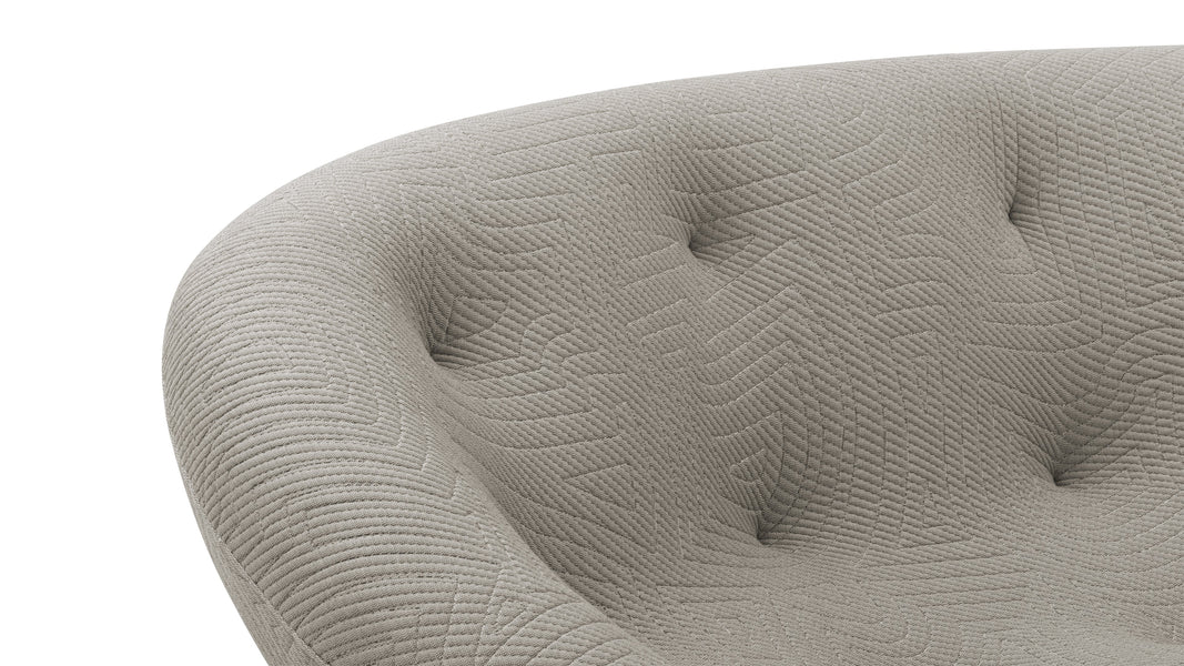 PloumPloum - Ploum Two Seater Sofa, Gray Textured Jersey