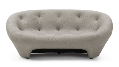 Ploum - Ploum - Ploum Two Seater Sofa, Gray Textured Jersey - Image 1