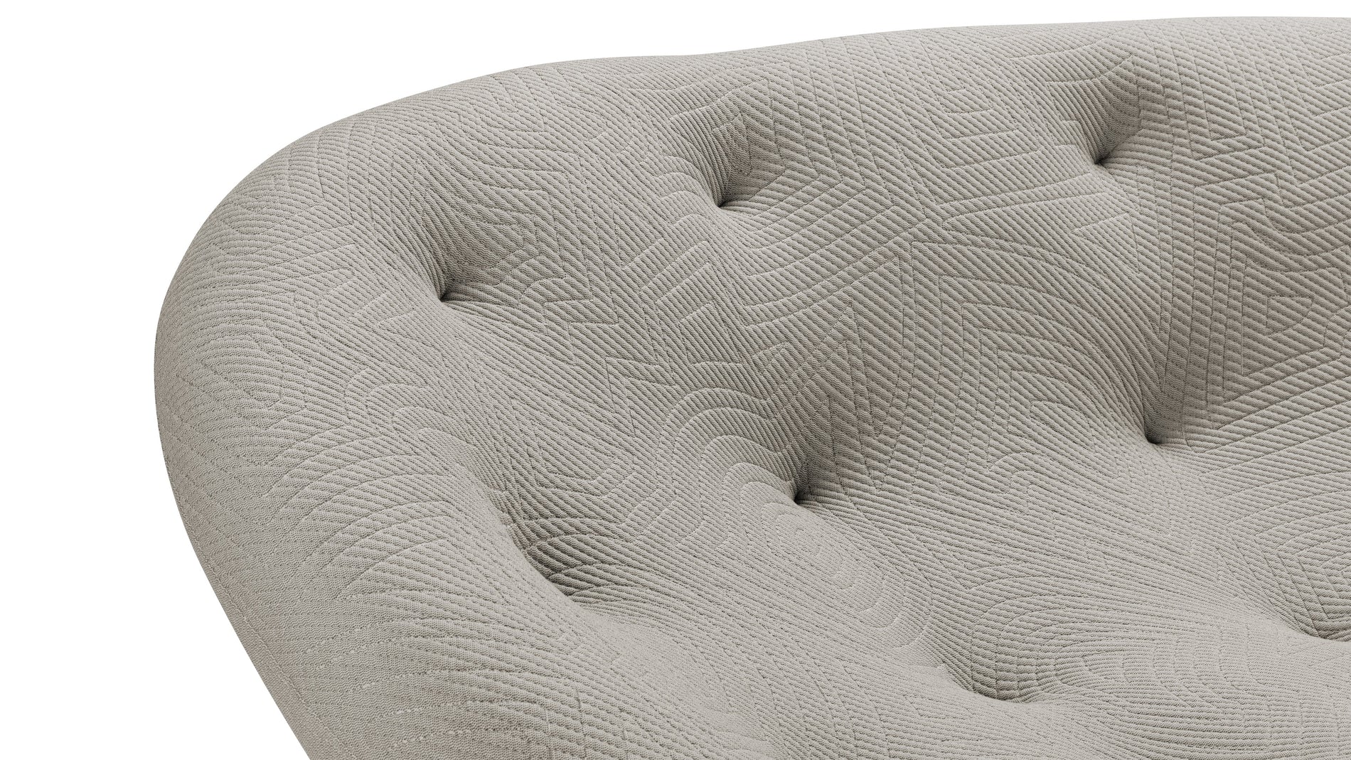 PloumPloum - Ploum Three Seater Sofa, Gray Textured Jersey