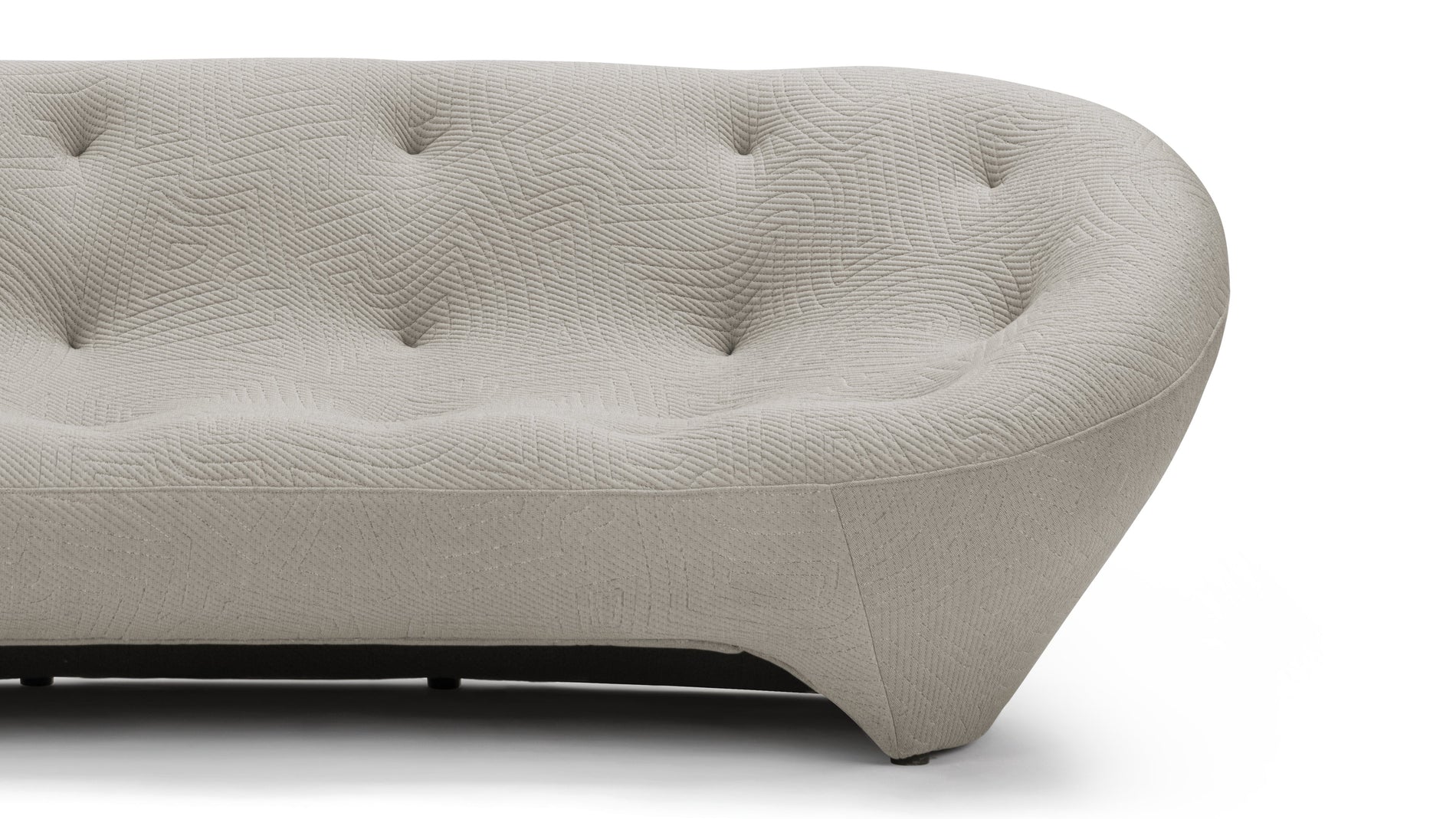 PloumPloum - Ploum Three Seater Sofa, Gray Textured Jersey