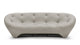 Ploum - Ploum - Ploum Three Seater Sofa, Gray Textured Jersey - Image 1