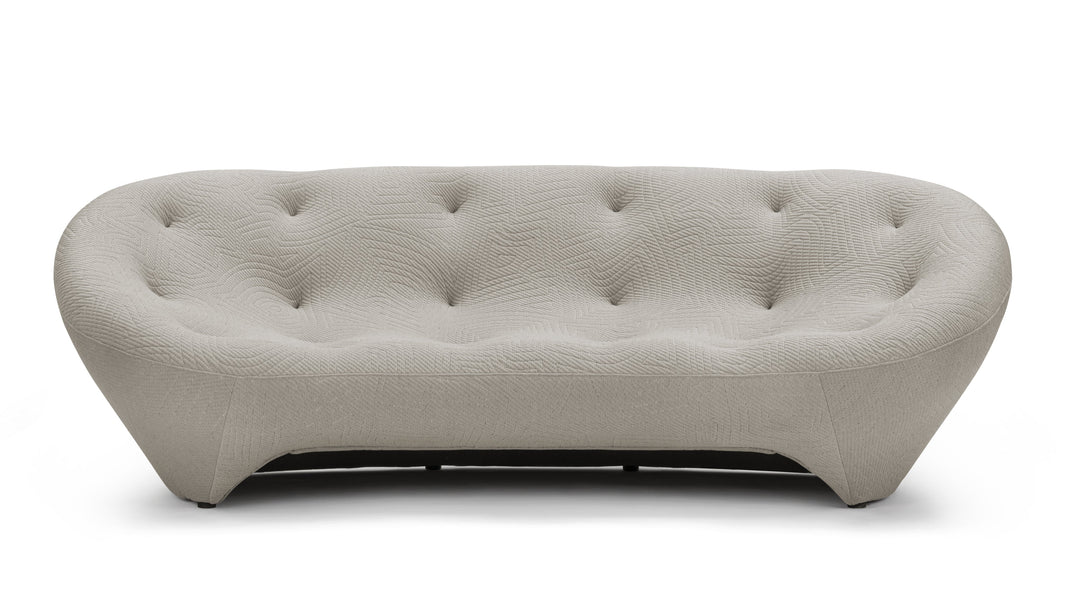 PloumPloum - Ploum Three Seater Sofa, Gray Textured Jersey