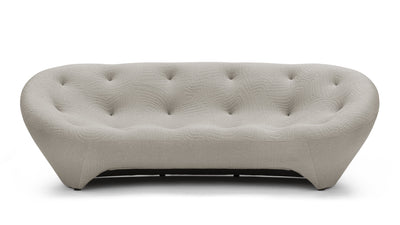 Ploum - Ploum - Ploum Three Seater Sofa, Gray Textured Jersey - Image 1