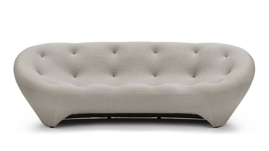 PloumPloum - Ploum Three Seater Sofa, Gray Textured Jersey