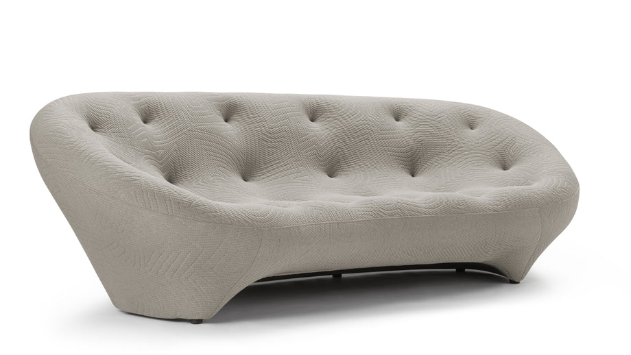 PloumPloum - Ploum Three Seater Sofa, Gray Textured Jersey