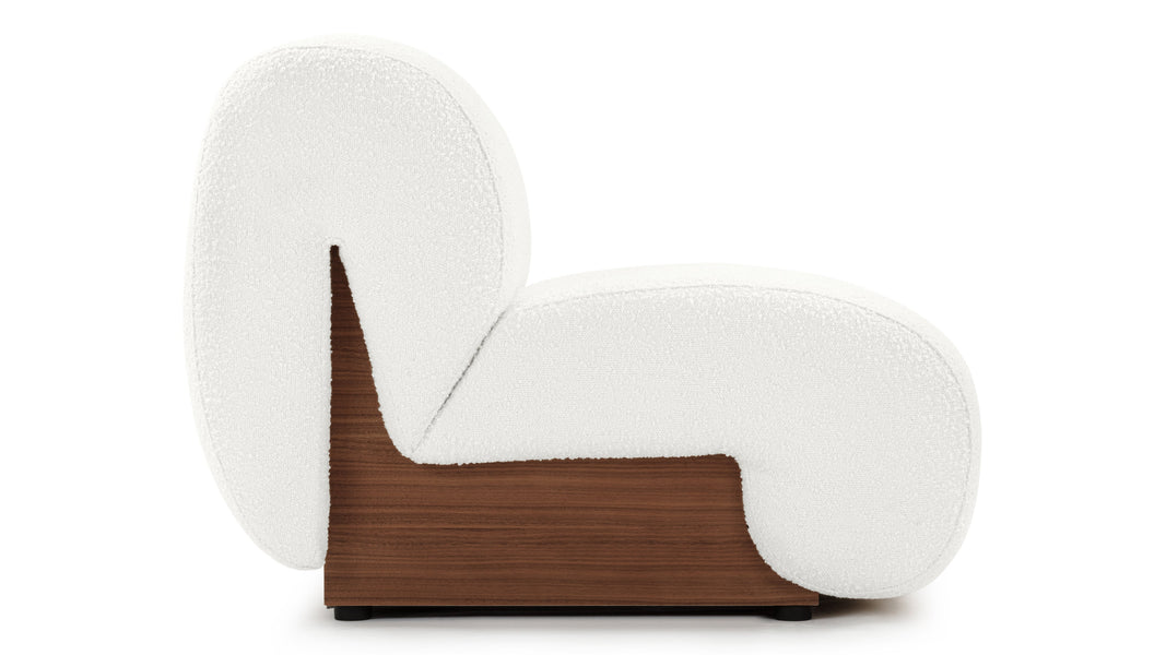 CarloCarlo - Carlo Lounge Chair, White Boucle