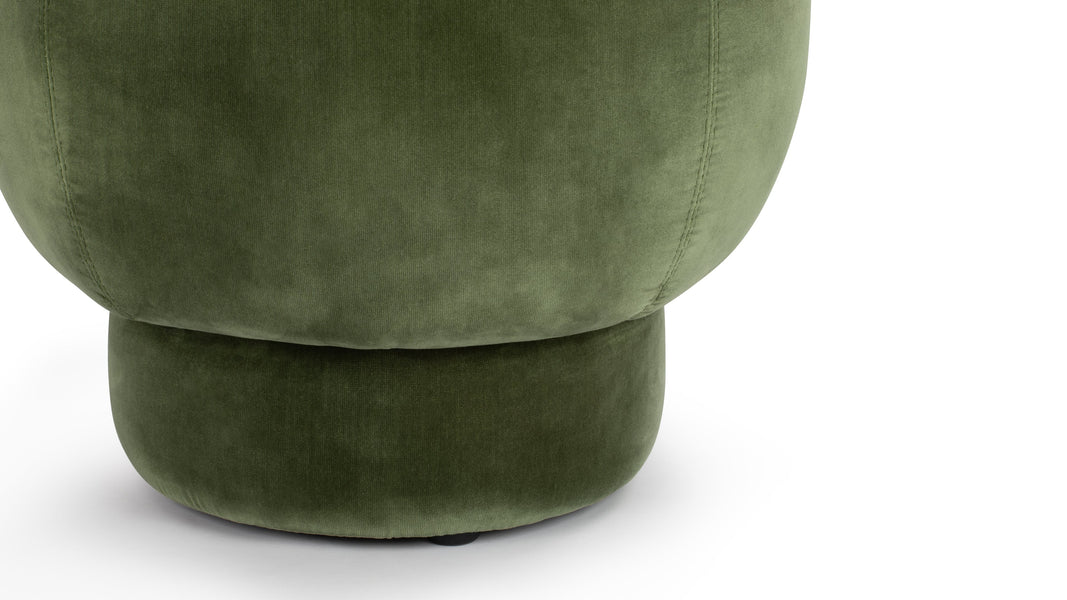 NinoNino - Nino Ottoman, Olive Green Velvet
