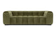 Stan - Stan - Stan Three Seater Sofa, Olive Green Velvet - Image 1