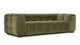 Stan - Stan - Stan Three Seater Sofa, Olive Green Velvet - Image 2