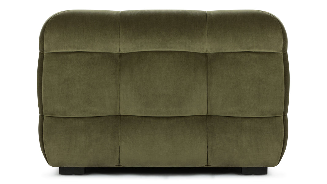StanStan - Stan Three Seater Sofa, Olive Green Velvet