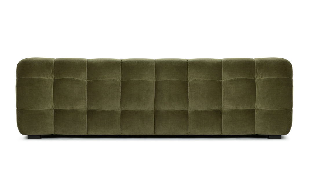 StanStan - Stan Three Seater Sofa, Olive Green Velvet