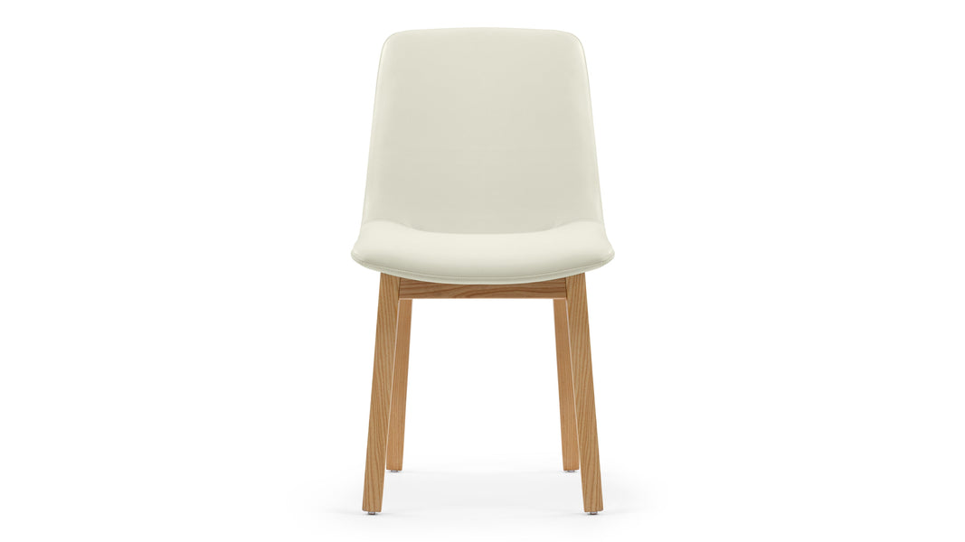 LeBlancEggshell Vegan Leather and Natural Ash