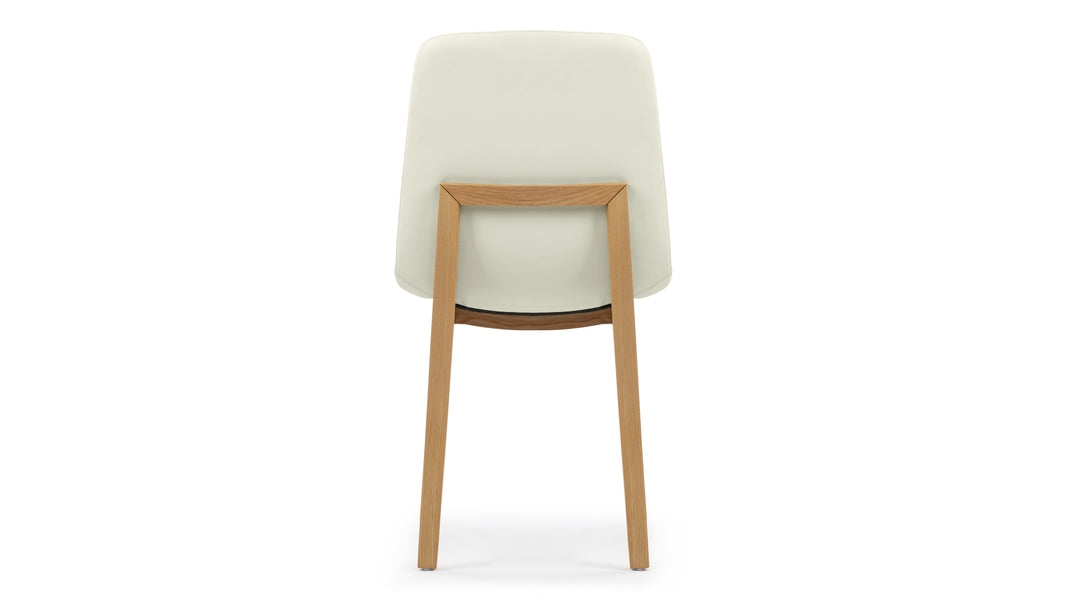 LeBlancEggshell Vegan Leather and Natural Ash