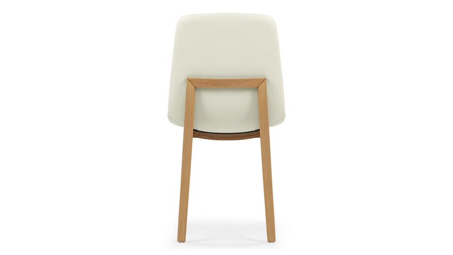 LeBlancEggshell Vegan Leather and Natural Ash