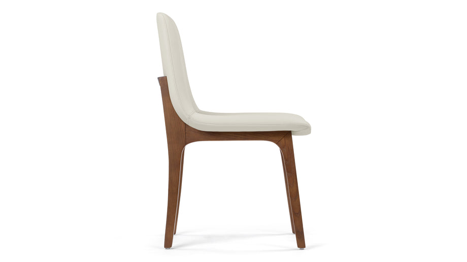 LeBlancTaupe Vegan Leather and Walnut