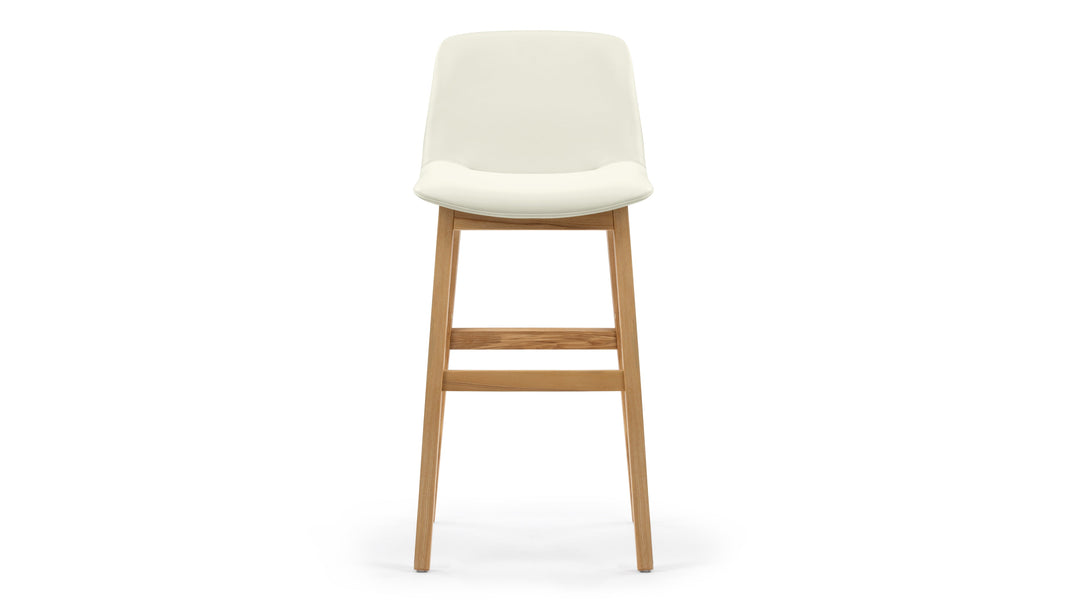LeBlancEggshell Vegan Leather and Natural Ash
