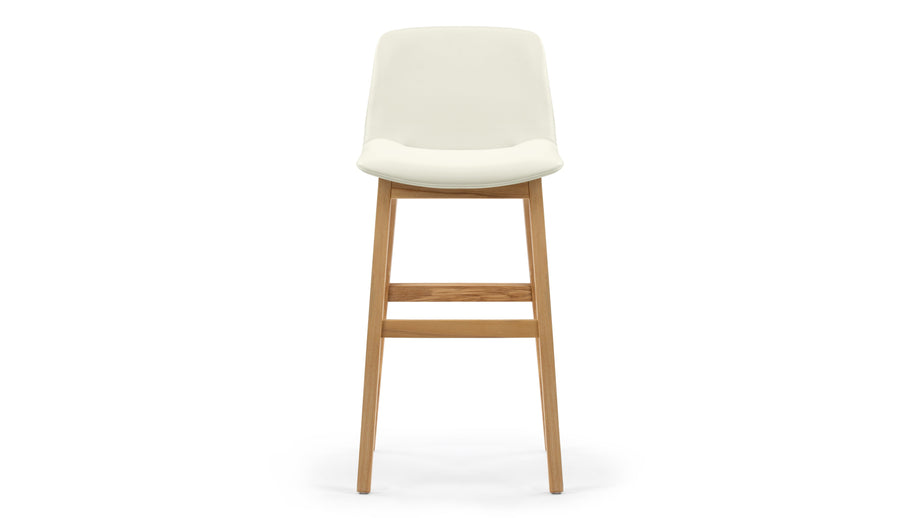 LeBlancEggshell Vegan Leather and Natural Ash