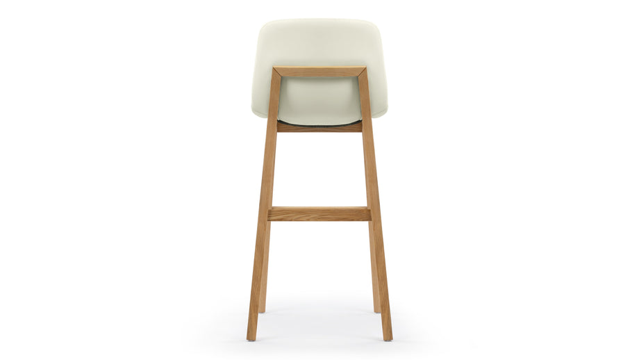 LeBlancEggshell Vegan Leather and Natural Ash