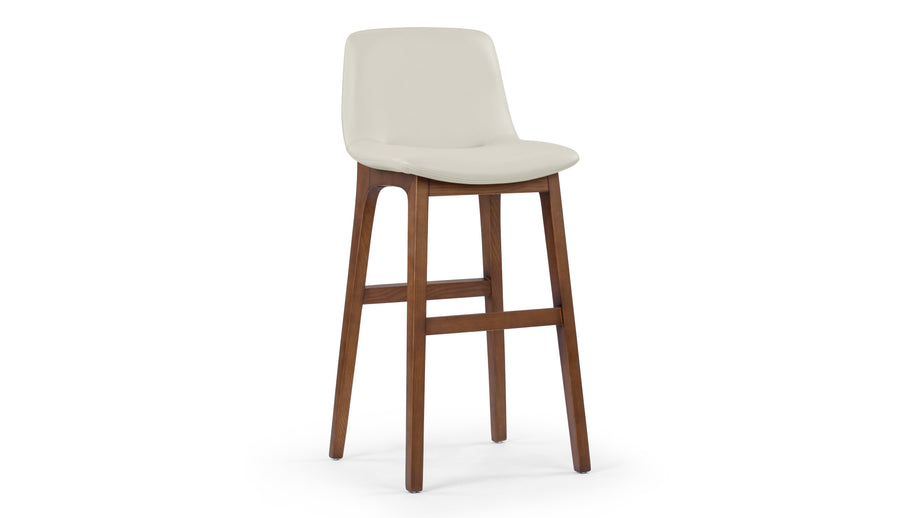 LeBlancTaupe Vegan Leather and Walnut
