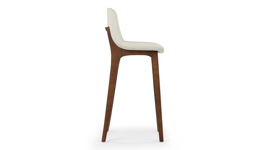 LeBlancTaupe Vegan Leather and Walnut