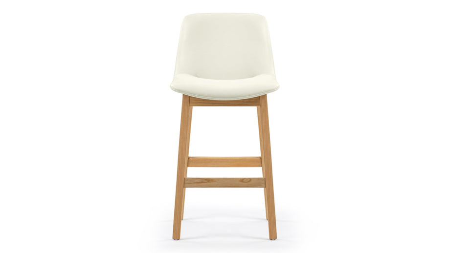 LeBlancEggshell Vegan Leather and Natural Ash