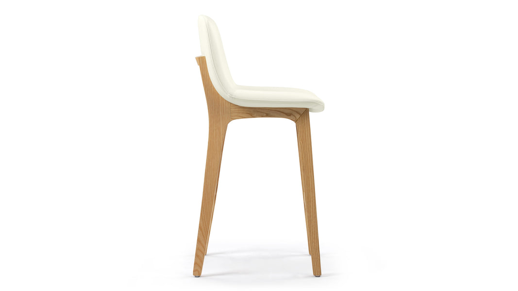 LeBlancEggshell Vegan Leather and Natural Ash