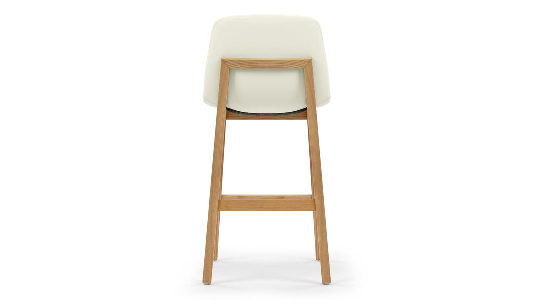 LeBlancEggshell Vegan Leather and Natural Ash