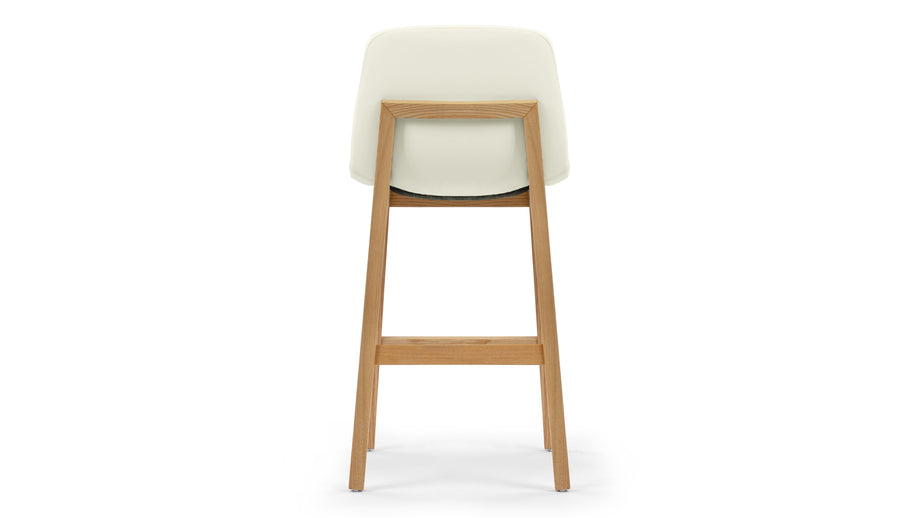 LeBlancEggshell Vegan Leather and Natural Ash