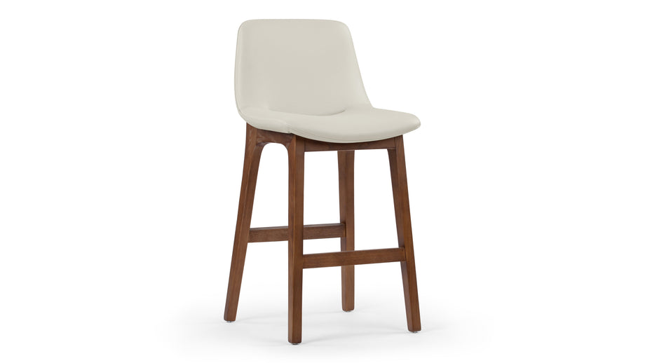 LeBlancTaupe Vegan Leather and Walnut