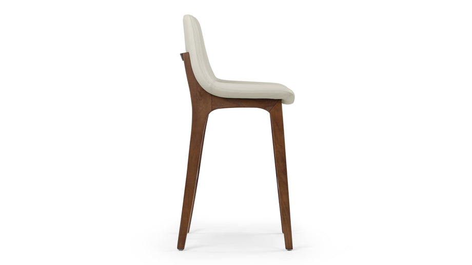 LeBlancTaupe Vegan Leather and Walnut