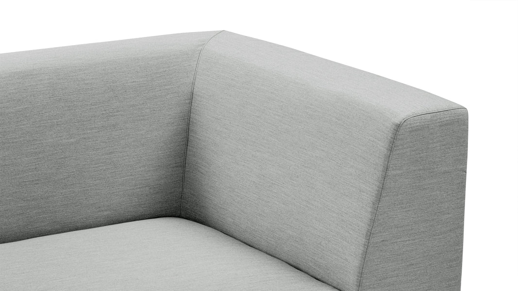 AcquaAcqua - Acqua Outdoor Sectional Module, Chaise, Left Arm, Dove Gray Performance Weave