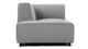 Acqua - Acqua - Acqua Outdoor Sectional Module, Chaise, Left Arm, Dove Gray Performance Weave - Image 1