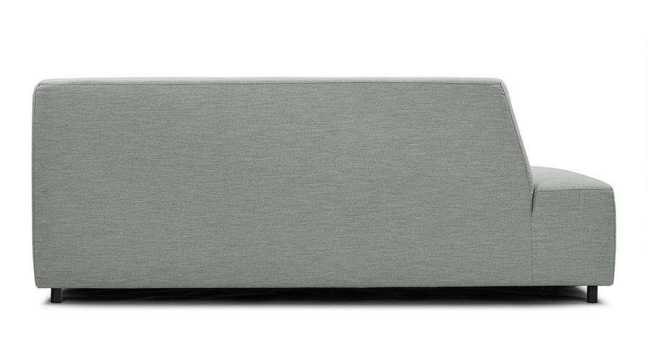 AcquaAcqua - Acqua Outdoor Sectional Module, Chaise, Left Arm, Dove Gray Performance Weave