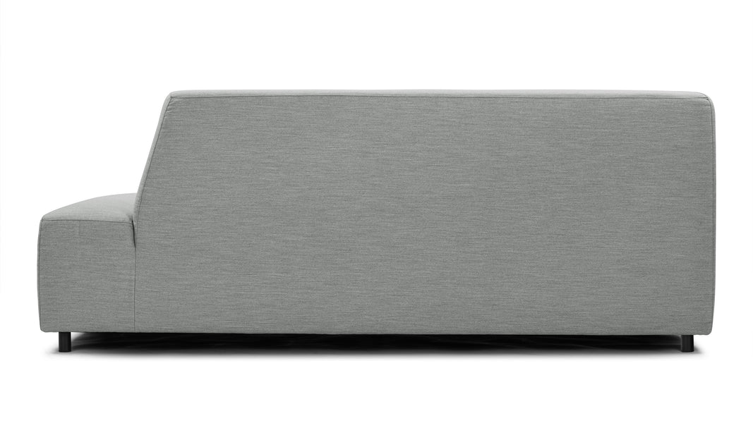 AcquaAcqua - Acqua Outdoor Sectional Module, Chaise, Right Arm, Dove Gray Performance Weave