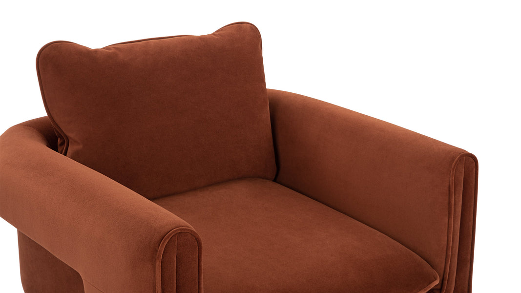 De LuzDe Luz - De Luz Armchair, Russet Plush Velvet