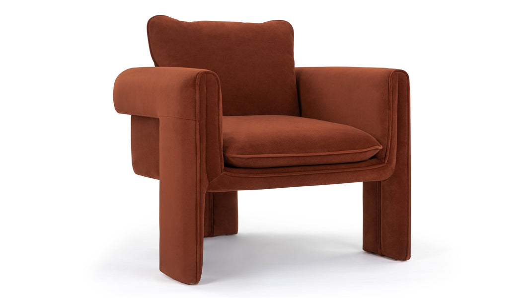 De LuzDe Luz - De Luz Armchair, Russet Plush Velvet