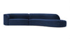Serpentine - Serpentine - Serpentine Sofa, French Navy Plush Velvet - Image 1