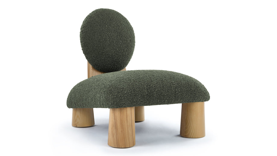 HayesHayes - Hayes Lounge Chair, Pine Boucle