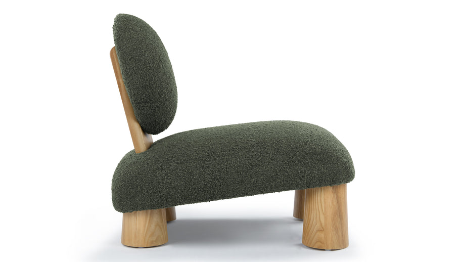 HayesHayes - Hayes Lounge Chair, Pine Boucle