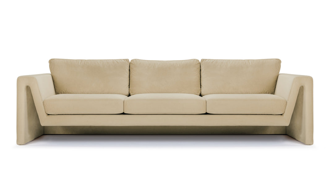 AmoreAmore - Amore Sofa, Soft Beige Velvet