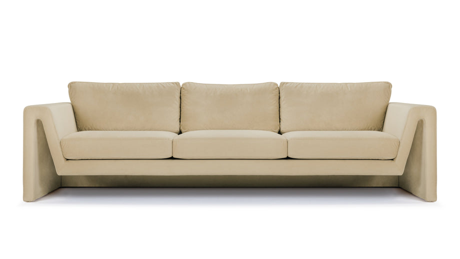 AmoreAmore - Amore Sofa, Soft Beige Velvet